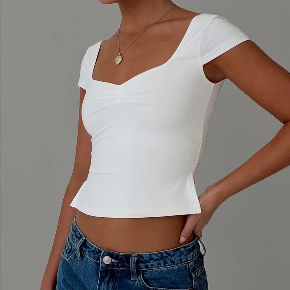 Princess Polly Tops - Princess Polly Rehna Short Sleeve Top